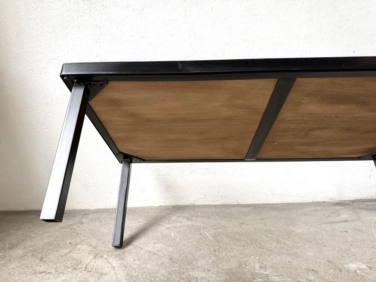 Robert and Jean Cloutier coffee table made of glazed lava and metal, 1950s