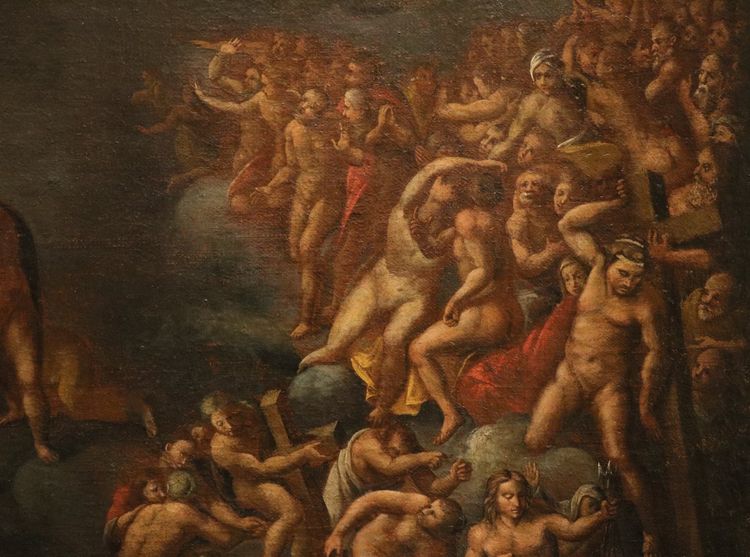 The Last Judgment (after Michelangelo), 17th-century Roman Painter