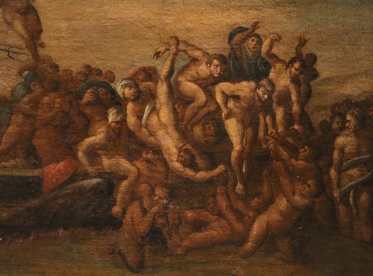 The Last Judgment (after Michelangelo), 17th-century Roman Painter