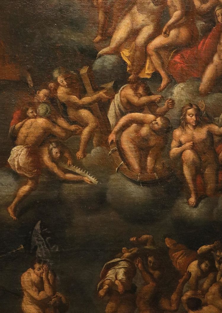 The Last Judgment (after Michelangelo), 17th-century Roman Painter