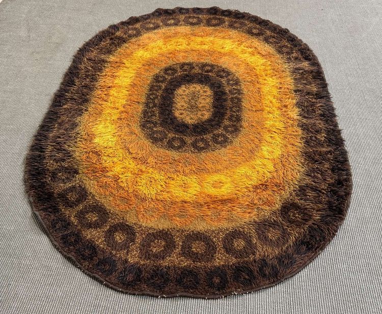 1970s wool rug - 1.94 m x 1 m