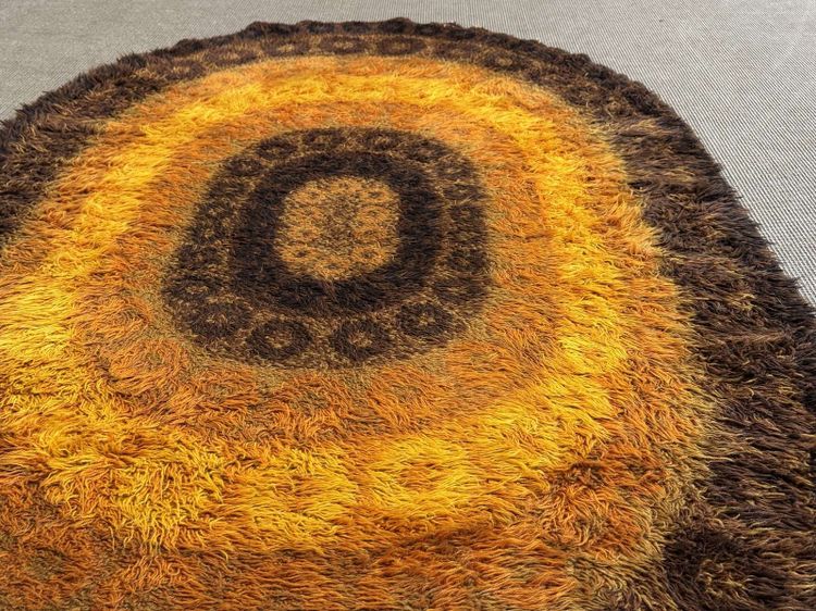 1970s wool rug - 1.94 m x 1 m