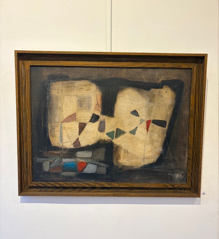 Jacques Duthoo, Composition, huile sur toile