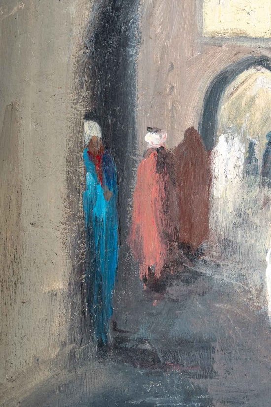 Oil On Canvas Marrakech Beginning XXth Century
