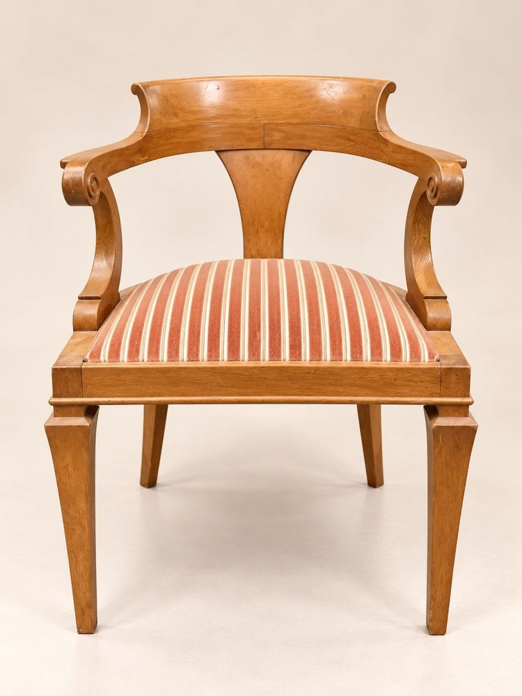 Set of 12 Empire Armchairs – Solid Oak – Gondola Backrest