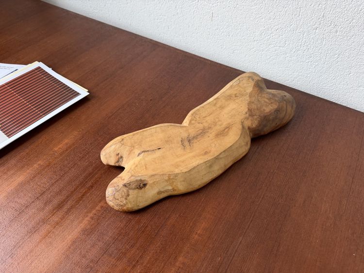 Olive wood bowl, 1970s