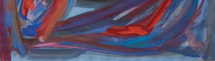 Spontane Geste, farbliche Spannung – James Pichette 
