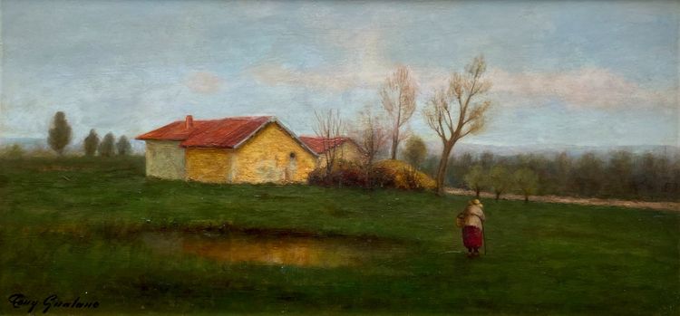 Ländliche Landschaft im bäuerlichen Stil