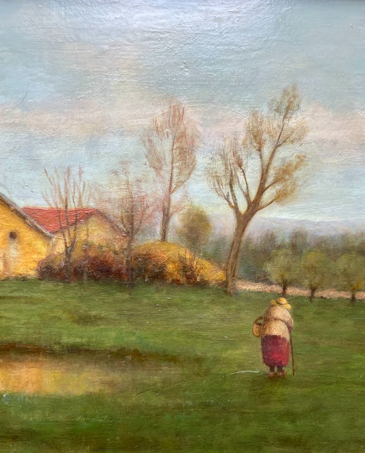 Ländliche Landschaft im bäuerlichen Stil