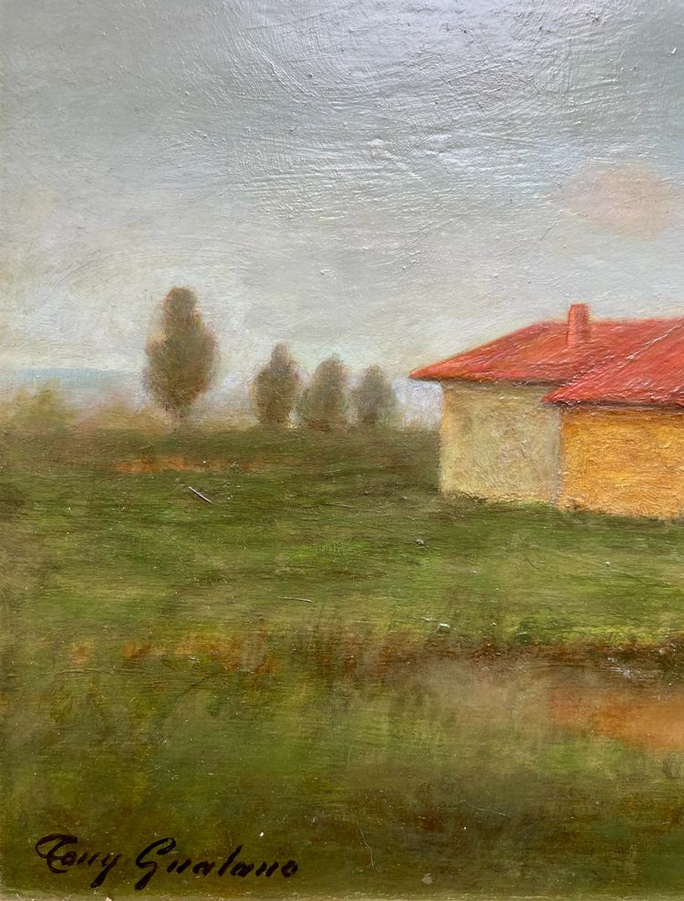 Ländliche Landschaft im bäuerlichen Stil