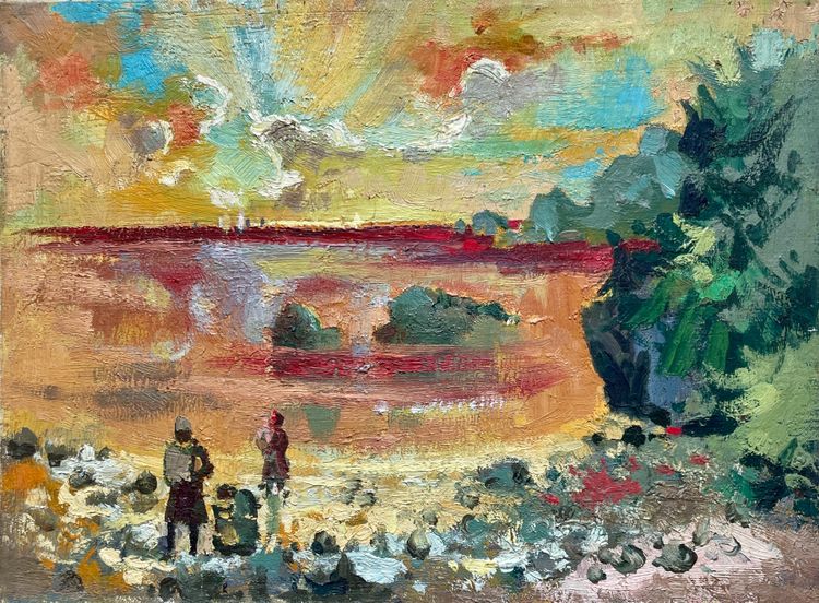 Henri PLISSON (1908–2002) – Landscape at Dusk