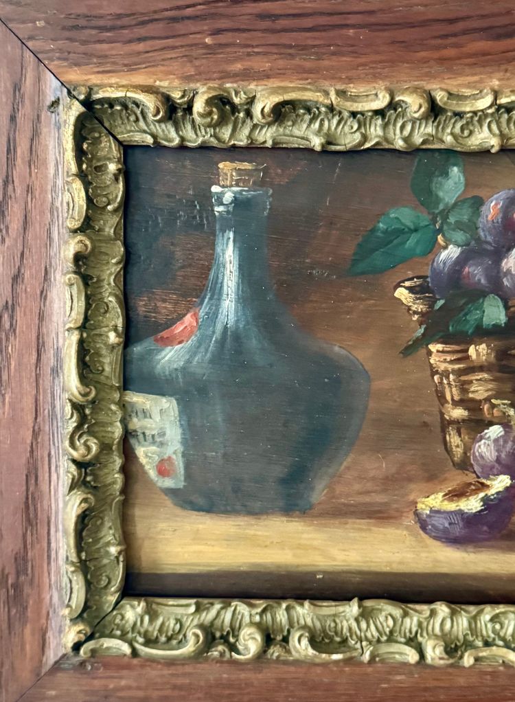 Stillleben mit Pflaumen, um 1900