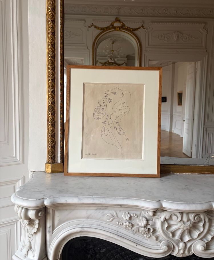 André Masson, Cheval attaqué par des poissons, 1929