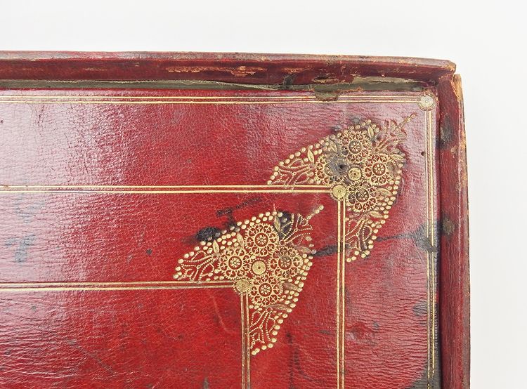 18th-century leather travel writing case