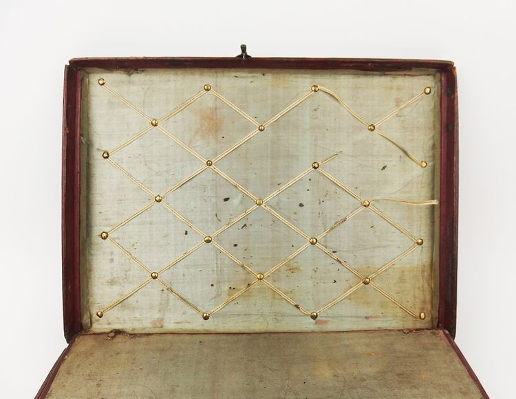 18th-century leather travel writing case