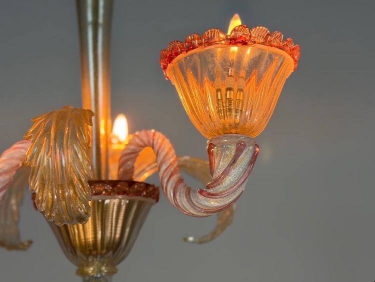Small Venetian chandelier in Murano glass, circa 1940