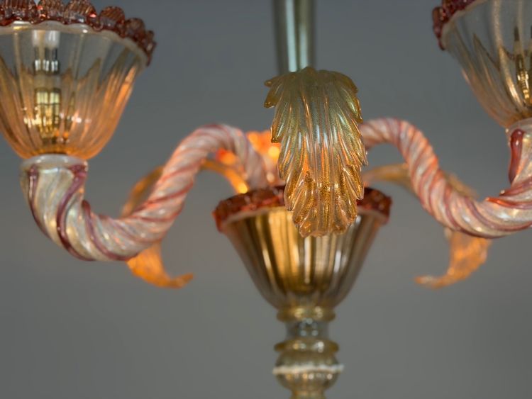 Small Venetian chandelier in Murano glass, circa 1940
