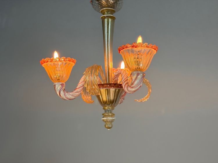 Small Venetian chandelier in Murano glass, circa 1940