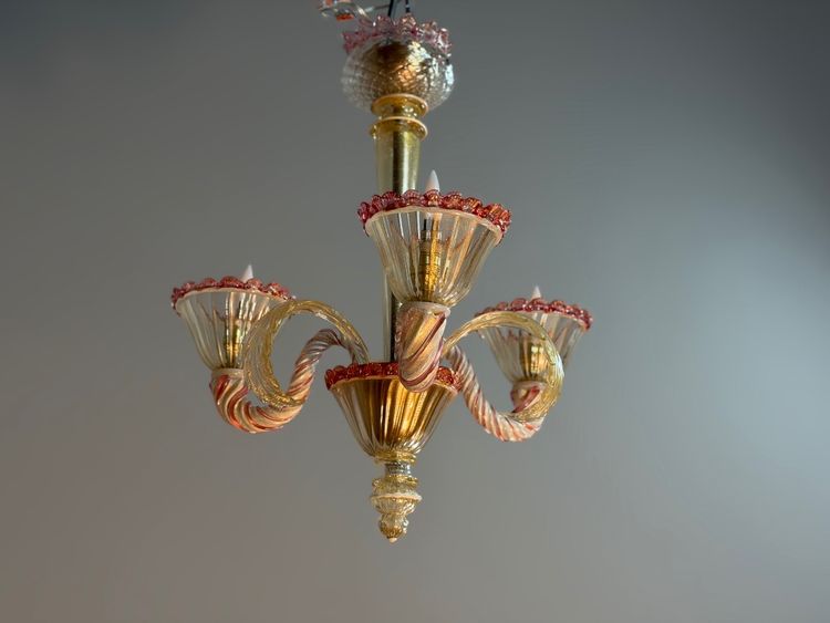 Small Venetian chandelier in Murano glass, circa 1940