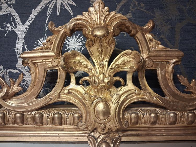 19th-Century Mirror with Glazing Beads, 154 x 97