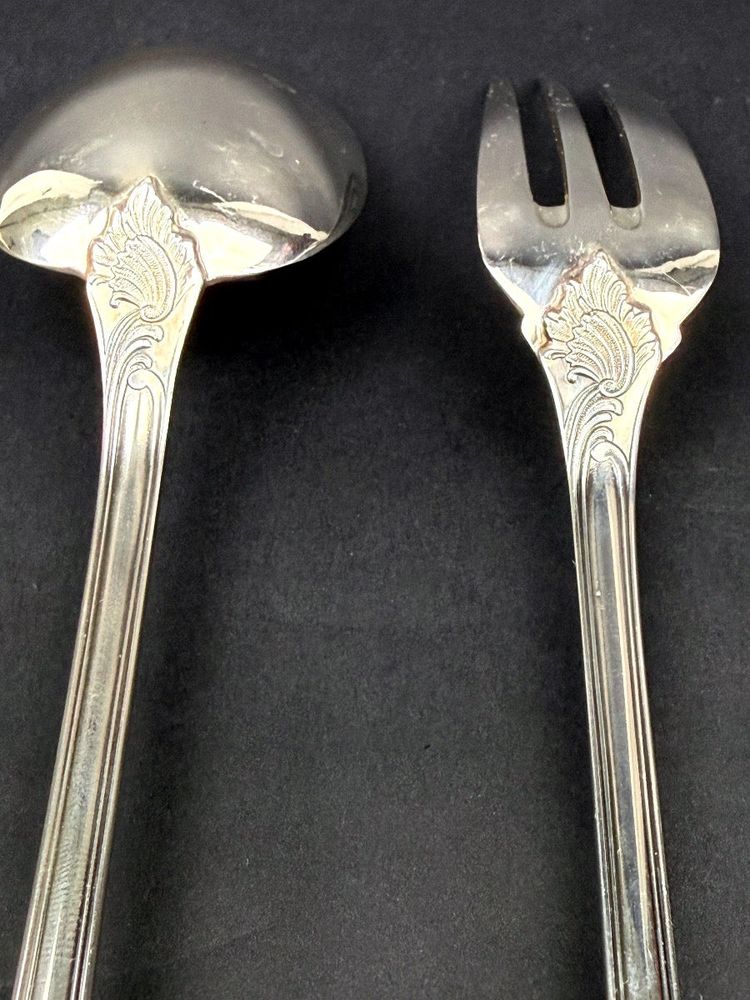 Christofle, Marly-style silver-plated serving set