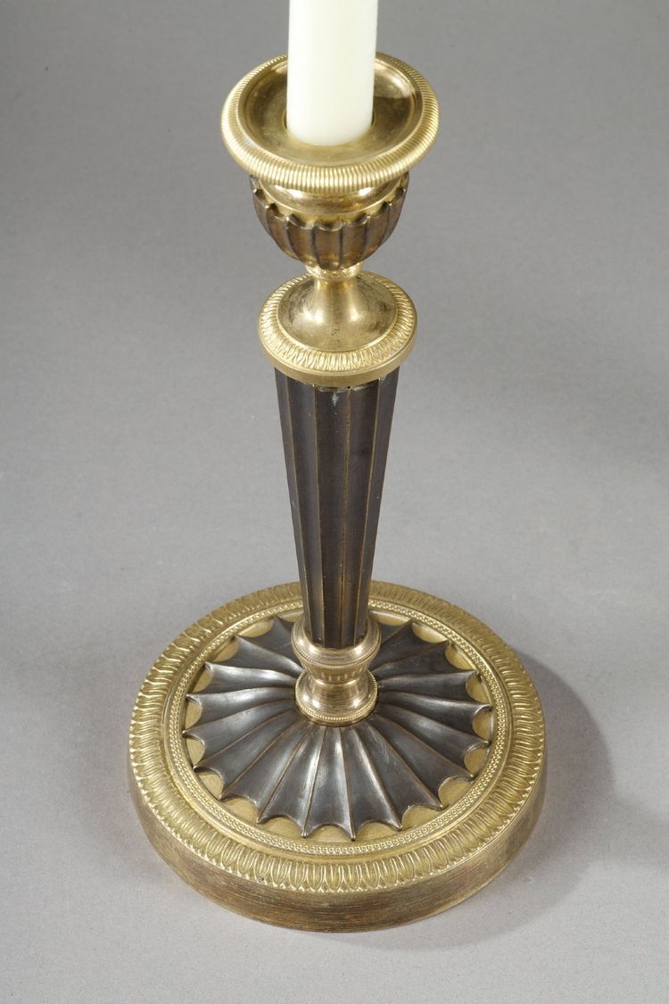Coppia di candelieri dell'epoca imperiale