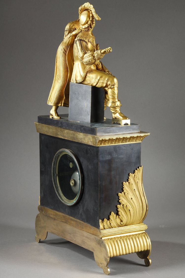 ROMANTIC PERIOD COUPLE CLOCK