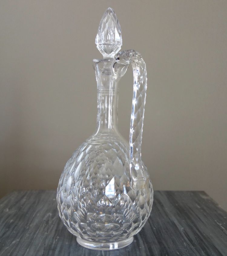 Baccarat Cut Crystal Water Jug, Juvisy Model (Official Elysée Service) - Label
