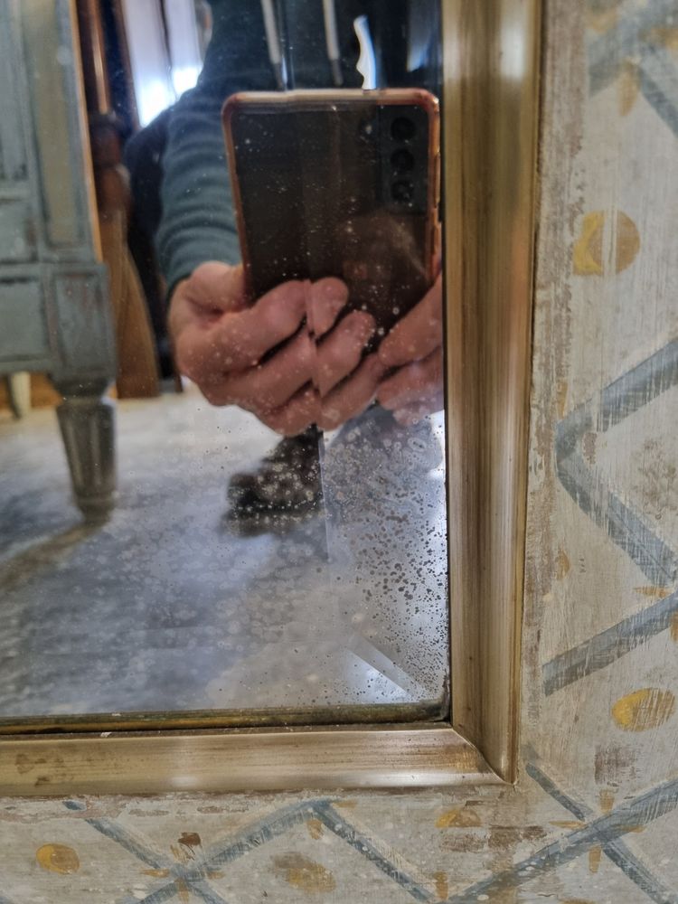Pair of beveled mirrors 