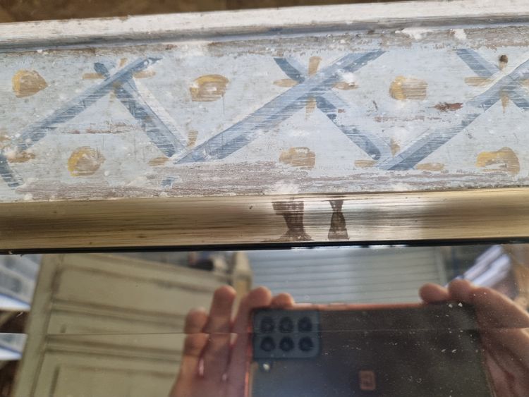 Pair of beveled mirrors 