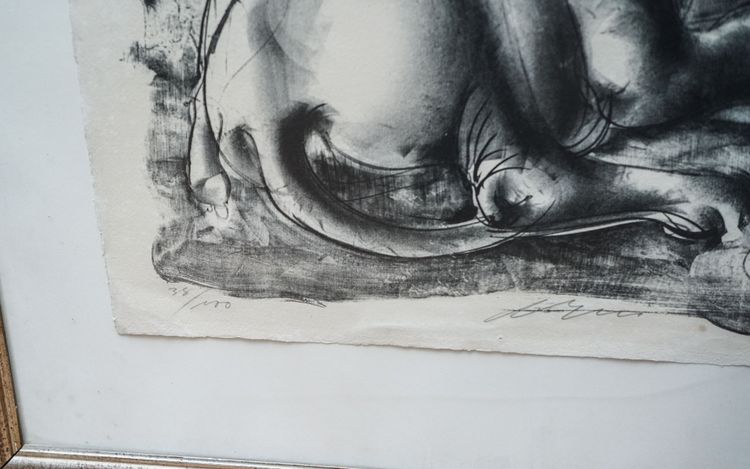 Hans ERNI, Europe and Zeus as a Bull, lithograph