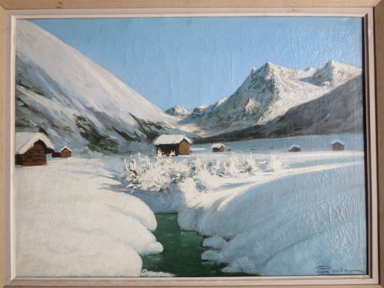 Pierre Godar, Landschaft aus Savoyen. 