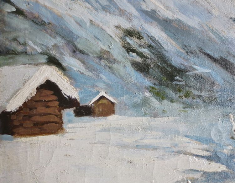 Pierre Godar, Landschaft aus Savoyen. 