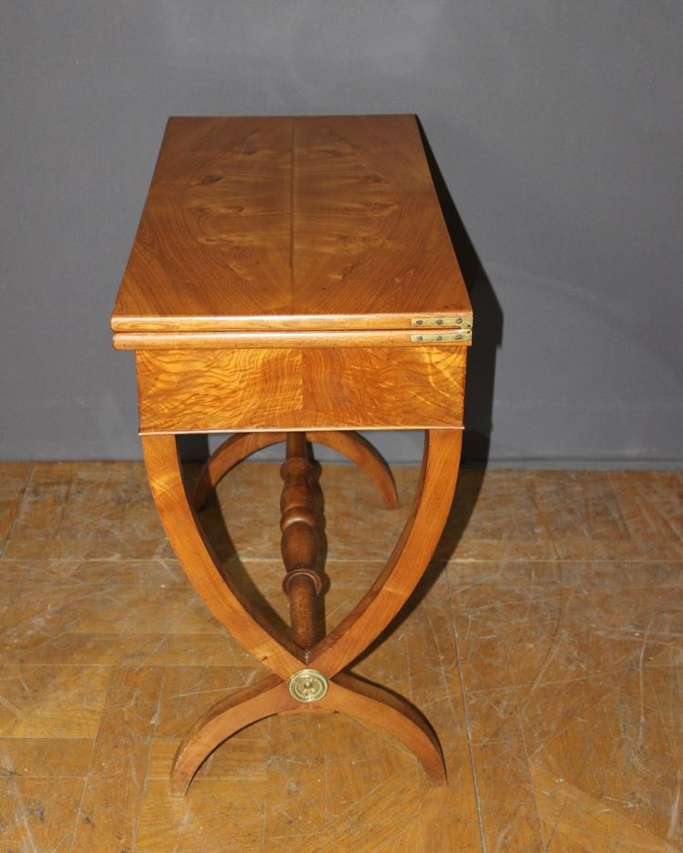 19th-Century Charles X Game Table in Ash