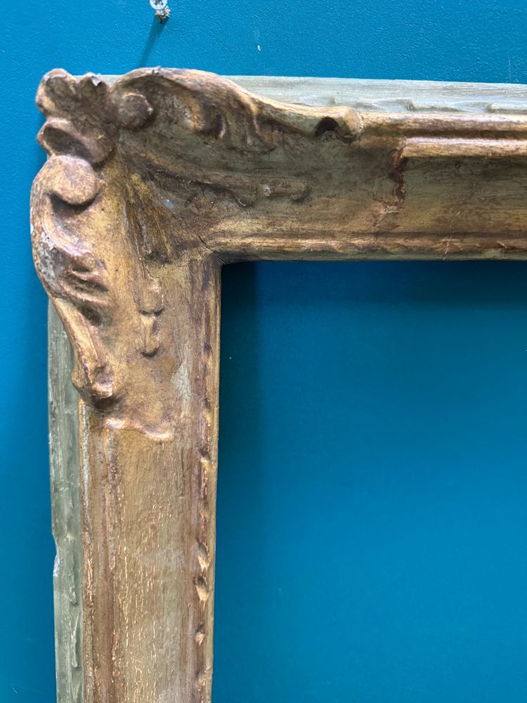 Antique 20th-century gilded and lacquered picture frame, 59x48 cm