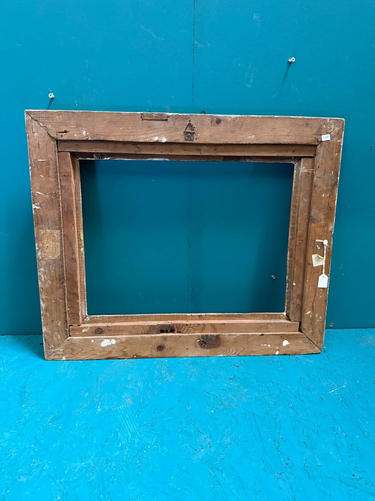 Antique 20th-century gilded and lacquered picture frame, 59x48 cm