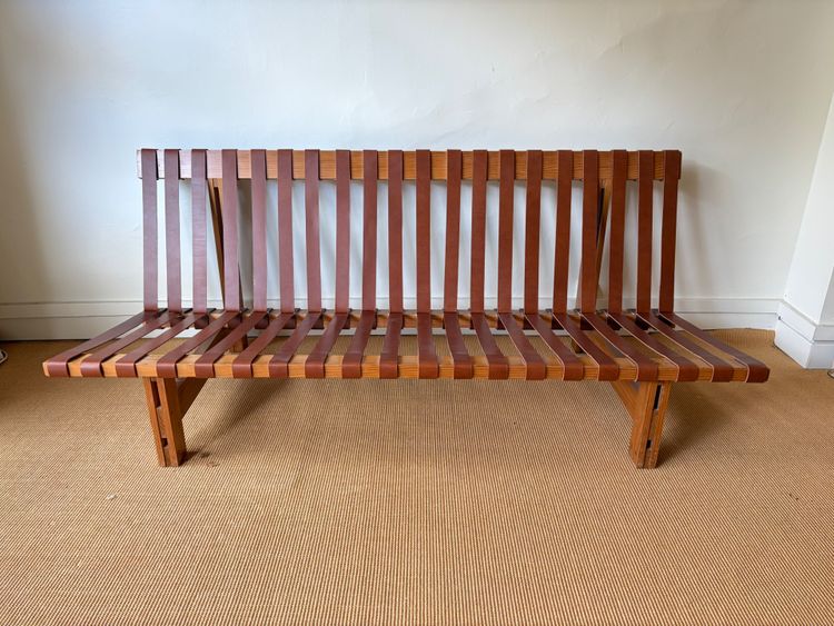 BENCH BY BORGE MOGENSEN FOR STOLEFABRIK, DENMARK, CIRCA 1960.