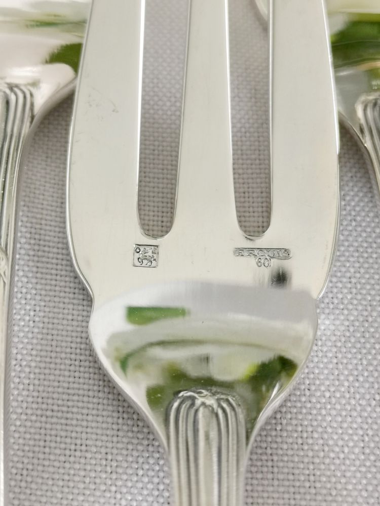 Ercuis Trianon "Poisson" Silver-Plated 26-Piece Tableware Set