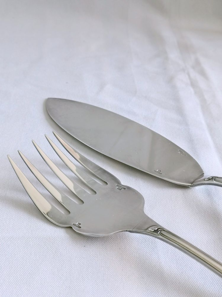 Christofle Marly Silver-Plated Fish Serving Set 