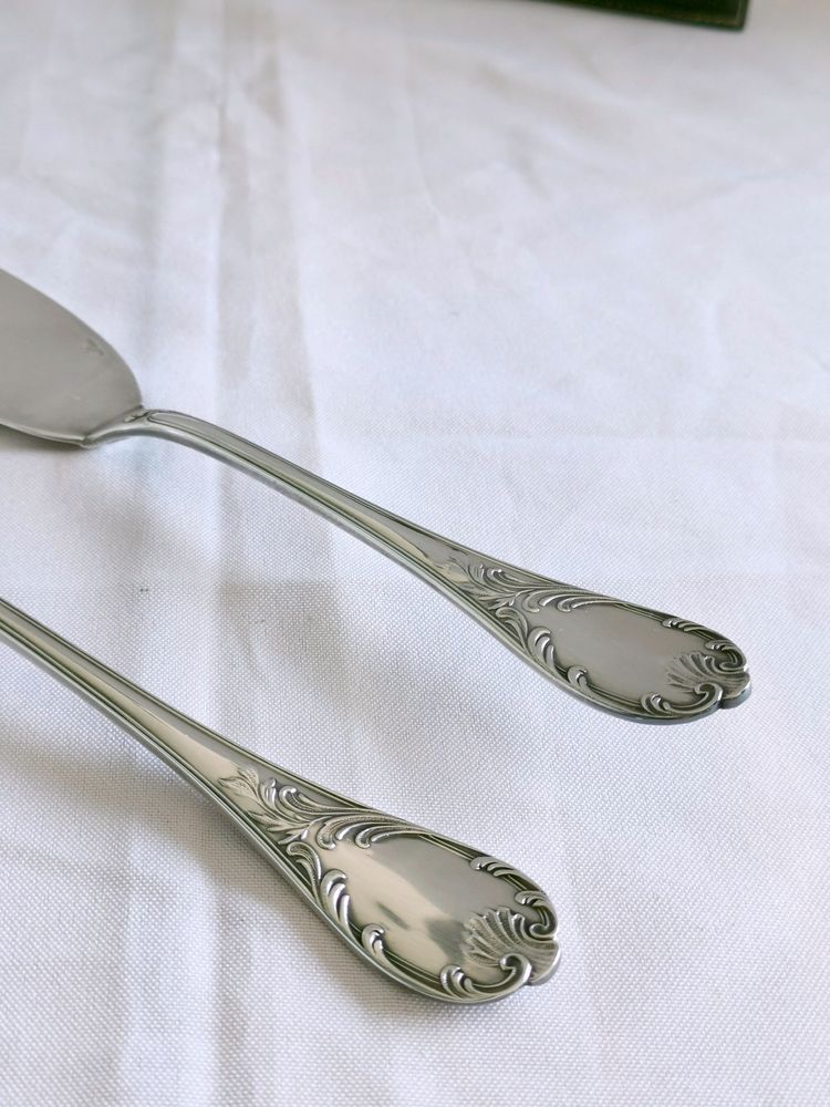 Christofle Marly Silver-Plated Fish Serving Set 