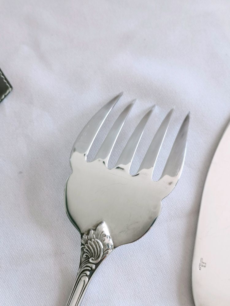 Christofle Marly Silver-Plated Fish Serving Set 