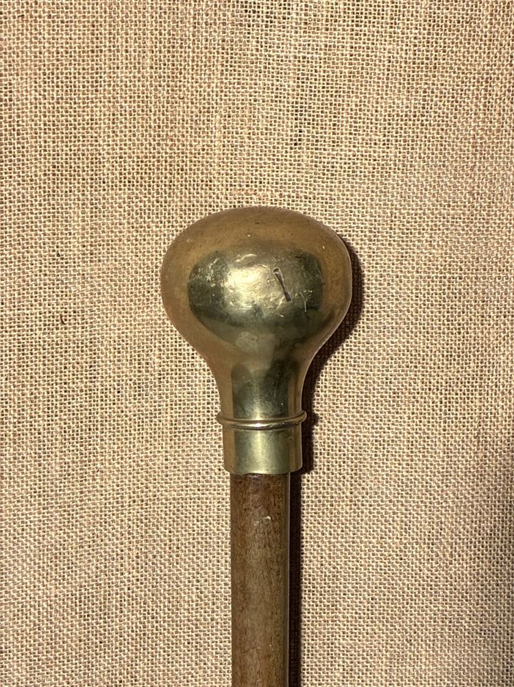 Bastone da passeggio o bastone da teatro, lunghezza 117 cm, XIX secolo.