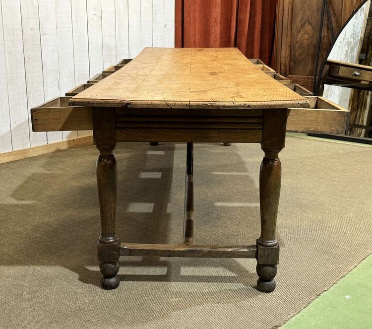 Early 20th-century chestnut community table