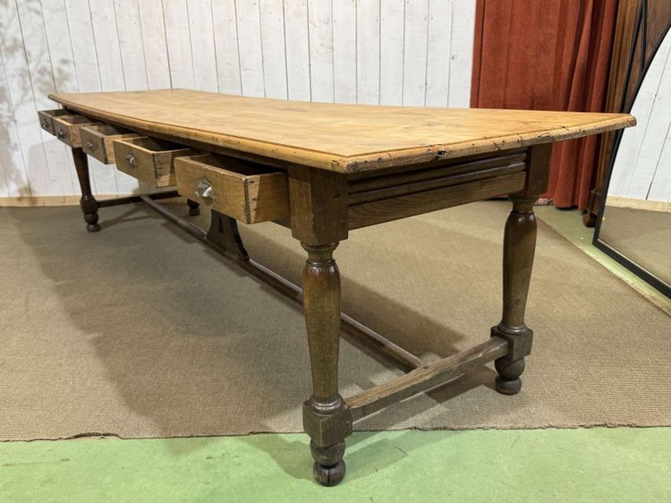 Early 20th-century chestnut community table