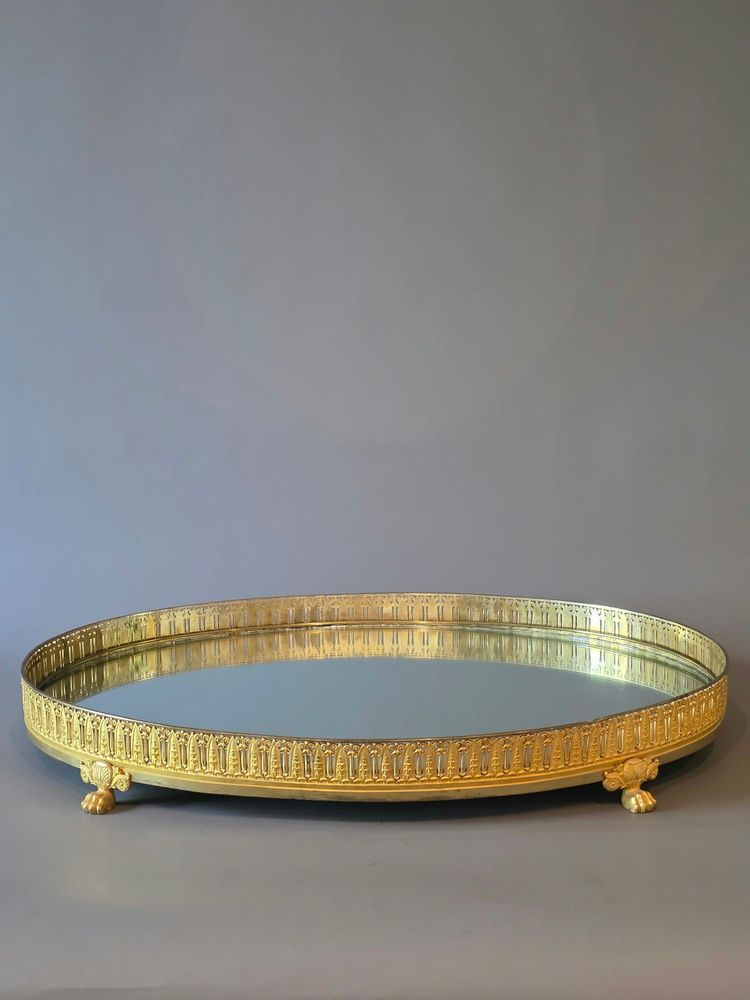 Grand centre de table en bronze d’époque Empire, attribué à Thomire. 71 cm.
