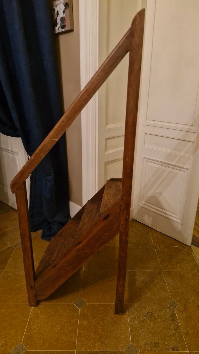 19th-Century Library Step Ladder