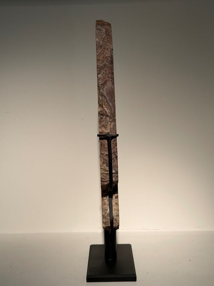 Plaque de stromatolite fossile polie 