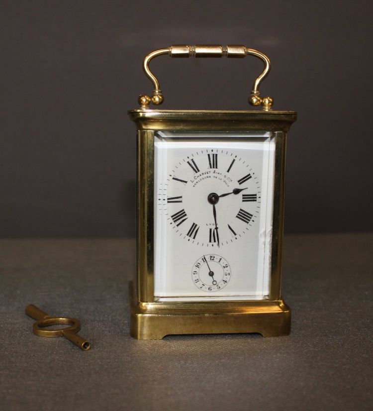 Officer's Table Clock by Charvet in Lyon 