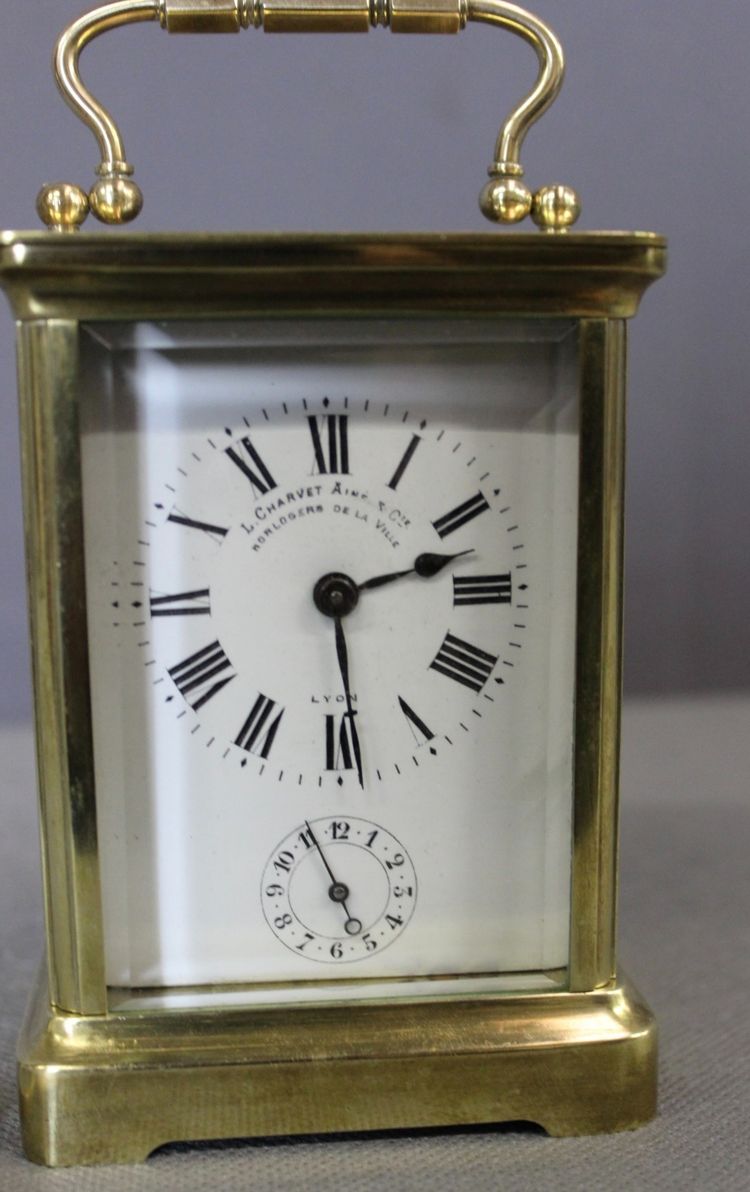 Officer's Table Clock by Charvet in Lyon 