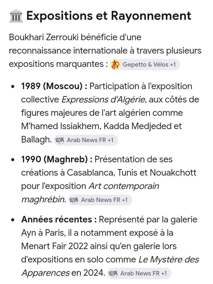 BOUKHARI ZERROUKI was born in 1944